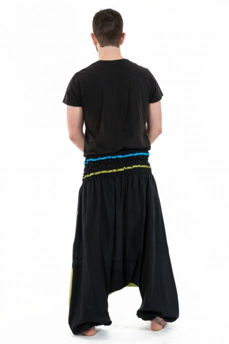 Sarouel elastique grande taille mixte noir bleu vert Neonew