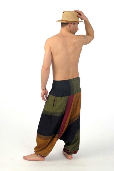 Sarouel homme femme élastique teufer Mahabharat personnalisable