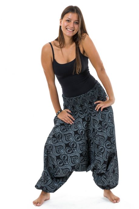 Sarouel femme ethnique chic coton epais Pankha face