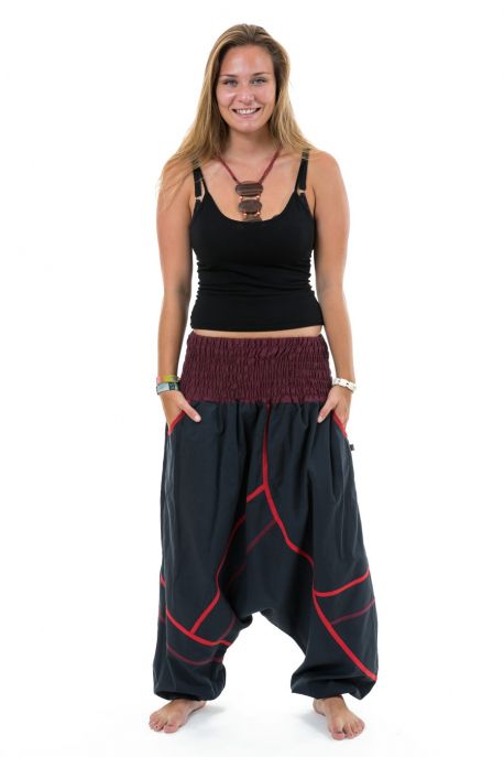 Sarouel elastique grande taille femme homme Raksi face