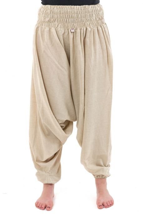 Pantalon sarouel elastique uni aladin sarwel indien