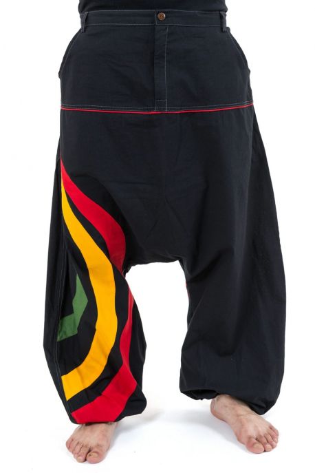Sarouel grande taille homme arc en ciel tricolore reggae