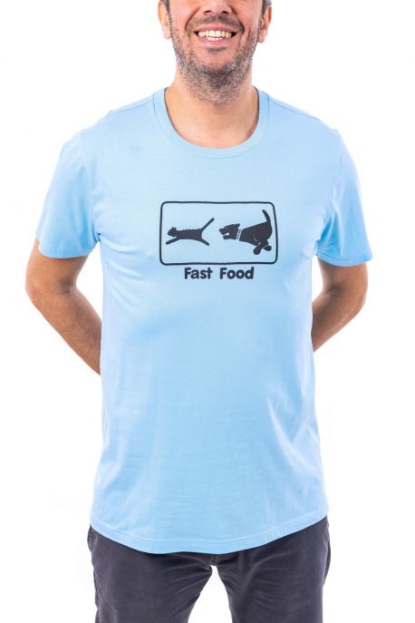 T-shirt humoristique homme manches courtes Fast food