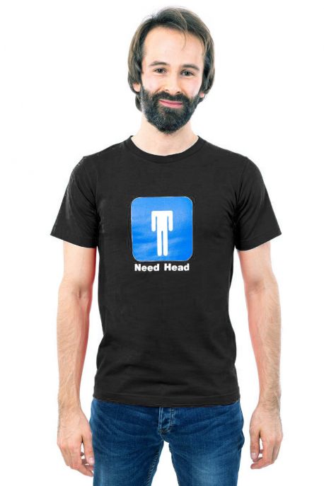 T-shirt homme humoristique Need Head