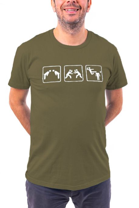 T-shirt humoristique homme Karate head