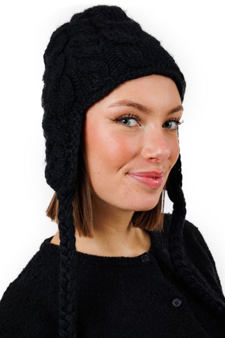 Bonnet Mixte Laine Polaire Noir Sorrel