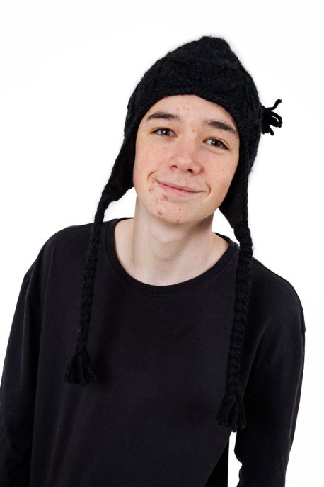 Bonnet Mixte Laine Polaire Noir Sorrel