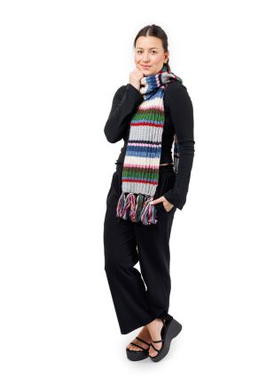 Écharpe Mixte Laine Multicolore Aroha