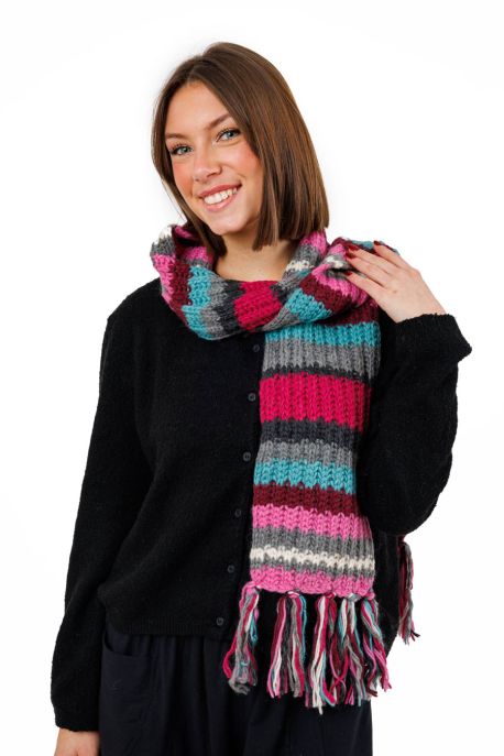 Écharpe Laine Chaude Multicolore Soraya